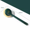 Long handle dishwashing brush with durable PP handle and polyester cleaning ball for kitchen. - Dark Green Long Handle (Includes 1 Ball)
