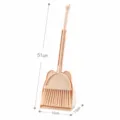 Mini Besen und Kehrschaufel Set für Kinder und Tischreinigung, süßer Bär beige Variante. - Besen und Kehrschaufel Set / Beige
