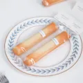 Transparent long packaging bags for financier baking pastry finger biscuits clear plastic pouches - Transparent Flat Edge / 4.5x22cm (50 Pieces)