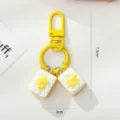 Simpatico portachiavi mahjong giallo in metallo ciondolo per borsa accessorio fortunato - Stile A / Giallo