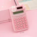 Pink cute rabbit bow calculator, portable mini office student study small electronic device. - Pink - Rabbit Bowknot