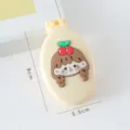 Cute macaron folding pocket hair comb with mirror, portable mini cartoon girl makeup brush. - Braided Girl Hairbrush