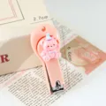 Süßer rosa Bär Nagelknipser tragbarer klappbarer Mini Nagelknipser für Schule Haushalt - Rosa Ganzkörperbär
