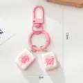 Rosa Mahjong Schlüsselanhänger, süßer Fa Cai Stein Taschenanhänger für Paare und Freunde. - Stil A / Rosa