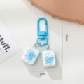 Süßer blauer Mahjong Schlüsselanhänger mit Glückszeichen Taschenanhänger für besten Freunde. - Stil B / Blau