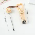 Cute cartoon wing rabbit nail clipper and ear pick set, portable manicure tool variant. - Combination Style / Beige Rabbit with White Wings