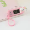 Mini montre numérique ours rose porte-clés électronique portable étanche pour les étudiants. - Style Triangle / Rose