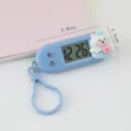 Mignon mini montre numérique porte-clés dessin animé avec animal pour les étudiants. - Ovale / Bleu