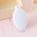 Brosse à cheveux pliante blanche portable peigne miroir compact de voyage coiffage lisse. - Emballage Individuel / Peigne Pliant Blanc