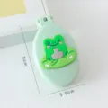 Brosse a cheveux pliante compacte et portable avec jolie grenouille et miroir integre. - Brosse à cheveux grenouille