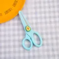Cute student safety scissors with avocado design, portable craft art scissors for DIY paper cutting. - Avocado