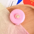 Cinta métrica mini rosa retráctil con decoración de oveja bonita para costura corporal - Cintas métricas de cordero rosa