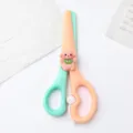 Cute cartoon children safety scissors DIY handicraft paper cutting tool pastel stationery - Style B - Lamb