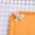Niedlicher transparenter Kunststoffclip mit Kaktus-Design für Schulunterlagen und Snacks. - Kaktus