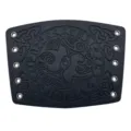 Nordic Viking embossed wrist guard medieval Renaissance costume accessory for men and women - Black
