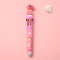 Leuke cartoon dinosaurus 10-kleuren multifunctionele balpen voor school en kantoor schrijfwaren. - Roze Dinosaurus