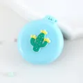 Mini brosse à cheveux pliante mignonne avec miroir, brosse de massage portable pour un usage quotidien - Brosse à cheveux cactus