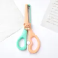 Cute cartoon children safety craft scissors pastel pink green stationery DIY paper cutter tool - Style A - Little Bear