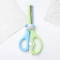 Cute Cartoon Children Safety Scissors, Light Green and Blue Puppy Variant for DIY Crafts - Style A - Blue Puppy