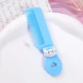 Tragbarer süßer Cartoon Kinder Haarkamm mit runden Zähnen für sanfte Kleinkind Haarpflege. - Katze mit Schleife