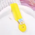 Kids cute yellow hair comb portable mini plastic styling comb with cartoon cat pendant - Star Cat