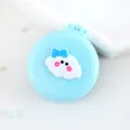 Brosse à cheveux pliante portable avec miroir, mini brosse coussin d'air pour voyage et usage. - Peignes à cheveux nuage bleu