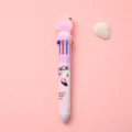 Leuke 10-kleuren drukbalpen cartoon studenten schrijfwaren kleurrijke schrijfpen - Roze vogel met roze staaf