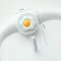 Mignon crochet mural oeuf au plat adhésif design de dessin animé porte-clés déco - Œuf au plat A