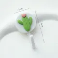 Joli crochet mural cactus dessin animé avec dos adhésif, taille mini 3x5cm pour clés. - Cactus