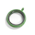 Colgante de medallón magnético redondo verde elegante accesorio de joyería aleación - Verde