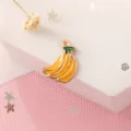 Grazioso ciondolo a forma di banana in smalto per gioielli fai da te orecchini 1pz - Banana