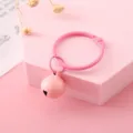 Llavero de anillo de metal rosa con colgante de campana bonito accesorio de bolso DIY abalorio - Rosa