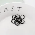 Black open jump rings DIY handmade metal connecting rings craft C-rings metal hardware 100pcs - Black