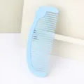 Light blue plastic mini hair comb portable cute heart design daily styling tool for kids and women - Bulk Packaging / Blue