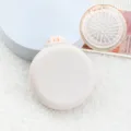 Brosse a cheveux pliante portable mini peigne miroir compact couleur bonbon voyage poche massage. - Peignes blanc cassé mat (Style A)