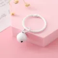 Λευκό μεταλλικό δαχτυλίδι καμπάνα μπρελόκ DIY αξεσουάρ τσάντας κρεμαστό μέταλλο χειροτεχνίας - Λευκό