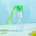 Flacon pulvérisateur portable 10ml couleur bonbon, mini pompe cosmétique rechargeable voyage. - Style bracelet cordon / Vert