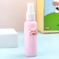 Cute pink portable mini spray bottle for travel, perfect for facial toner, perfume, or alcohol. - Pig / 60ML