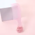 Roze mini snoepkleur haarom met strik, draagbare studenten haarstylingborstel voor dagelijks. - Strik-kam / Roze