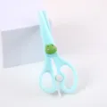 Forbici di sicurezza blu carine per bambini con decorazione a rana per bricolage - Rana / Azzurro