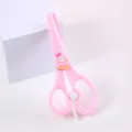 Forbici di sicurezza carine rosa per bambini fai da te arte scuola studente variante. - Piccolo Pinguino / Rosa