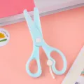 Kids safety scissors cute plastic craft scissors for paper cutting student art supplies - Bulk Packaging / Green
