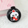 Mini brosse à cheveux pliante portable avec miroir, peigne à coussin d'air panda mignon tous les jours - Brosse à cheveux à coussin d'air petit panda