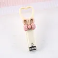 Cute cartoon heart nail clipper mini portable girlish style nail cutter for daily home care - Rabbit Ears Nail Clipper / Beige