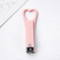 Tagliaunghie rosa a forma di cuore carino strumento per manicure portatile stile caramella minimalista - Confezione sfusa / Rosa