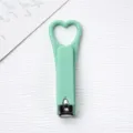 Tagliaunghie a cuore verde, strumento per manicure portatile color caramella per la cura delle unghie. - Verde