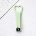 Tagliaunghie a cuore colore caramella portatile strumento manicure verde chiaro stile - Verde chiaro