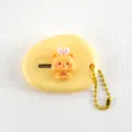 Simpatico taglierino a forma di orso giallo, mini cutter portatile per quaderni e lavoretti. - Modello a goccia - Orsetto con orecchie da coniglio