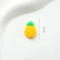 Hübscher gelber Ananas Harz Anhänger DIY Bastelzubehör für Handyhülle Haarklammer - Ananas