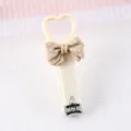 Cute heart nail clipper with bow, mini portable nail cutter for daily personal care. - Bowknot Nail Clipper / Beige